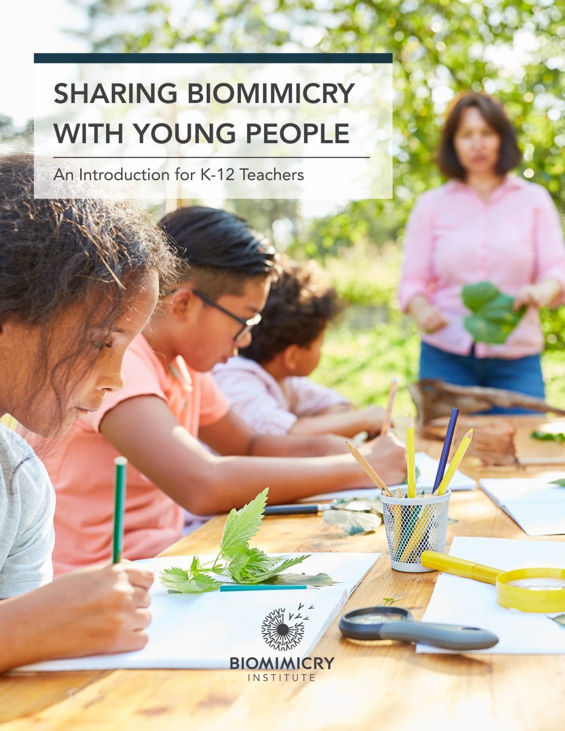 cover page of Sharing Biomimicry publication